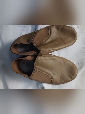 Tan Slip-On Dance Shies